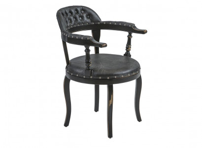 Luxus Design Polster Stuhl Polster Sitz Esszimmer Holz Stuhl mit Armlehnen